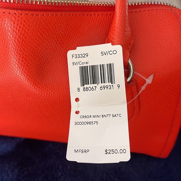 Coach purse tangerine color NWT - Picture 2 of 9